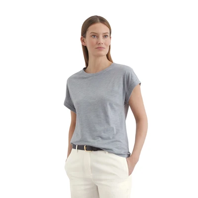 Abbildung von Marc O&#039;Polo Short Sleeve CREW NECK Tshirt basic, Damen, Größe: Large, Nordic sea