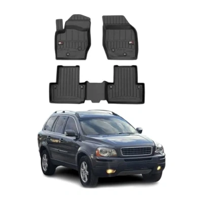 Abbildung von OMAC Gummi Fußmatten kompatibel mit Volvo XC90 2014 2024 Premium TPE Automatten