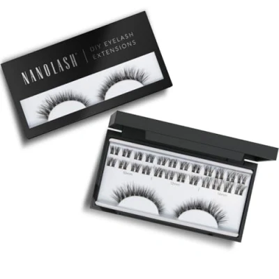 Abbildung von Cluster Wimpern zur DIY Wimpernverlängerung zu Hause Nanolash 36 Stück Extension DIY, für Falsche (FANTASY)