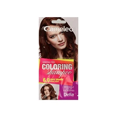 Abbildung von Cameleo Tönungsshampoo Dark Blonde schnelle und einfache Farbauffrischung &quot;Farbe in Farbe&quot; ohne Ammoniak Oxidationsmittel Shampoo im Beutel 40ml