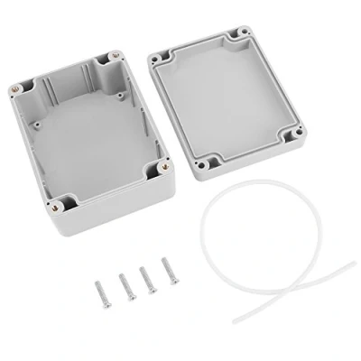 Abbildung von Hlyjoon Anschlussdose, Projektkasten Instrumentenkoffer IP65 Wassergeschützter DIY Gehäuse Fall Power Abzweigdose ABS Kunststoff Verdrahtung Anschlussdose(115 * 90 55mm)