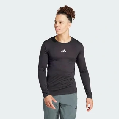 Abbildung von adidas Herren Workout Long Sleeve Tee T Shirt, Black/White, S
