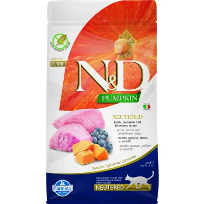 Abbildung von N&amp;D Pumpkin CAT Neutered Lamm &amp; Heidelbeere varianten 1,5 kg