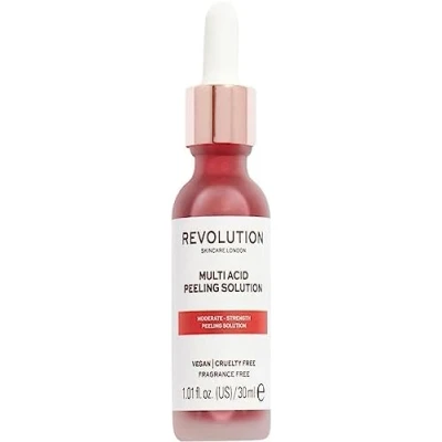 Abbildung von Revolution Skincare London Flüssiges Gesichtspeeling mit AHA &amp; BHA, Säure Peeling Serum für empfindliche Haut, peelt hellt den Hautton auf, vegan grausam frei, 30ml