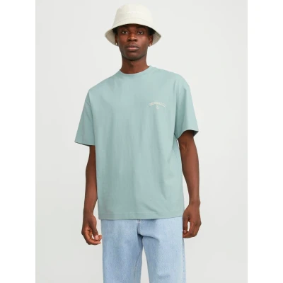 Abbildung von Jack &amp; Jones Jorsantorini BACK TEE CREW NECK Tshirt print, Herren, Größe: XS, Gray mist