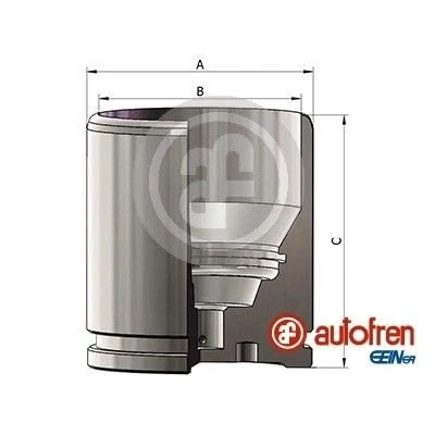 Abbildung von AUTOFREN SEINSA D025682 Kolben, Bremssattel 48 Hinterachse BREMBO OPEL: Movano B Kastenwagen, RENAULT: MASTER 3 Kasten