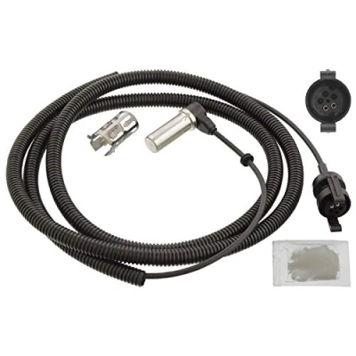 Abbildung von FEBI BILSTEIN 106405 ABS Sensor Hinterachse links, Vorderachse rechts, rechts mit Hülse, Fett 1800 1940 MAN: L 2000