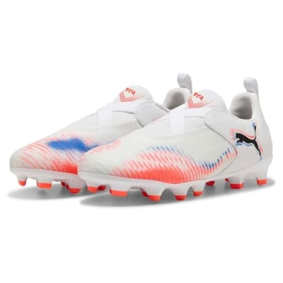 Abbildung von Puma FUTURE 8 MATCH FG/AG Laceless Fußballschuhe Teenager Für Kinder White/Black/Glowing Red Größe: 34.5