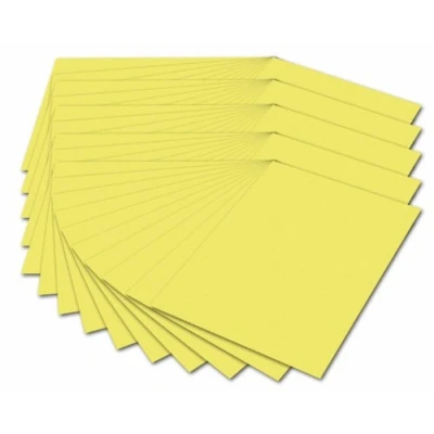 Abbildung von folia 6412 Tonpapier, DIN A4, 130 g/qm, 100 Blatt, zum Basteln und kreativen Gestalten von Karten, Fensterbildern für Scrapbooking, zitronengelb
