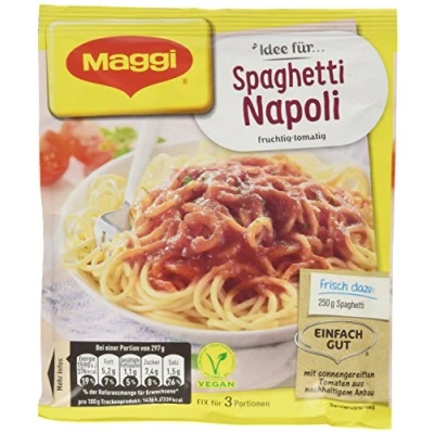 Abbildung von MAGGI Fix für Spaghetti Napoli, Würzmischung, mit natürlichen Zutaten*, 3 Portionen (34 x 42g Packung)