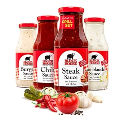 Abbildung von Block House Saucen Set Burger &amp; Chili Steak Knoblauch Sauce
