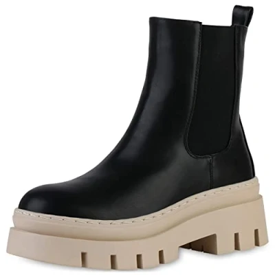 Abbildung von VAN HILL 839451 Plateaustiefelette Bequeme Schuhe