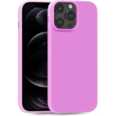 Abbildung von MyGadget Hülle kompatibel mit iPhone 12 Pro robuste Handyhülle TPU Case Slim Silikonhülle Back Cover Kratzfest Schutzhülle matt Lila [ hell ]