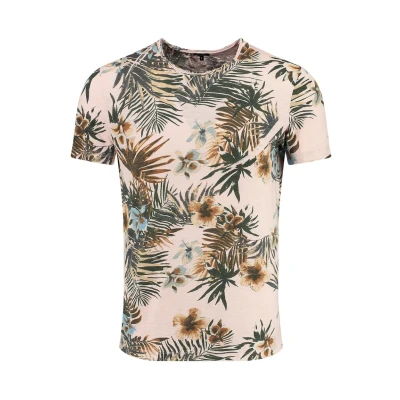 Abbildung von Key Largo MT Playa Round Tshirt print, Herren, Größe: Large, Rose