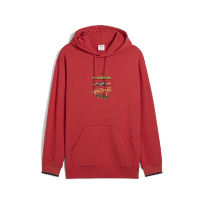 Abbildung von Puma ROAD TO Unity Graphic Kapuzenpullover, Herren, Größe: XS, Red fire