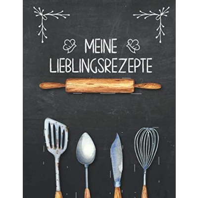 Abbildung von XXL Rezeptbuch Meine Lieblingsrezepte Leeres Kochbuch zum selbst gestalten mit Inhaltsverzeichnis ca. DIN A4: Perfekt sammeln und eintragen deiner Softcover