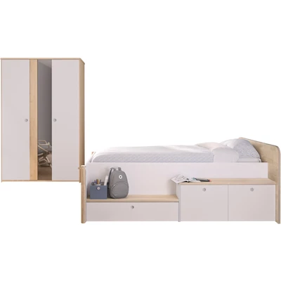 Abbildung von Gami Schlafzimmer Set &quot;Set 2 Tlg&quot;, Bett mit viele Stauraum