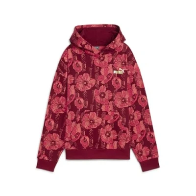 Abbildung von Puma Class ACT Hoodie Kapuzenpullover, Damen, Größe: Small, Intense red
