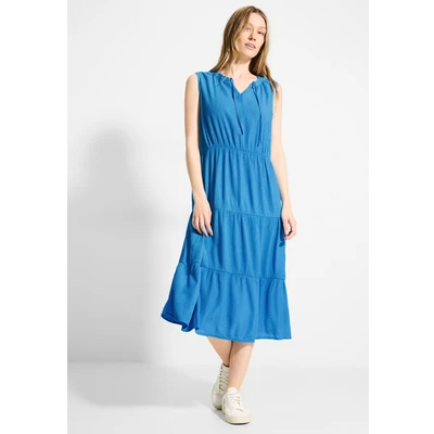 Abbildung von CECIL Damen B144072 Struktur Midikleid, Azure Blue, L