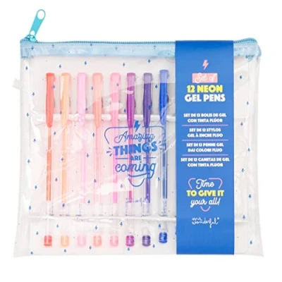 Abbildung von Mr.Wonderful Set mit 12 Coloured Pens Amazing Things are coming