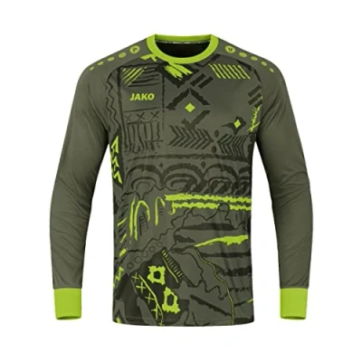 Abbildung von JAKO Herren Tw trikot Tropicana Torwart Trikots, Khaki/Neongrün, XXL EU