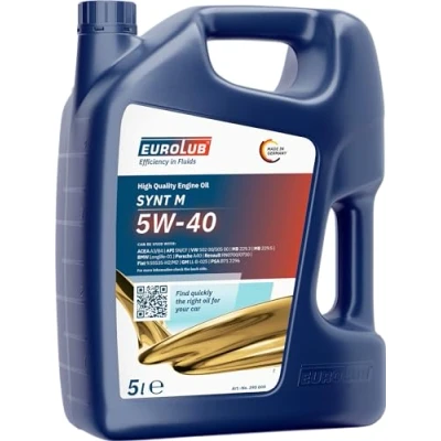 Abbildung von EUROLUB SYNT M 5W 40 Motoröl, 5 Liter, schwarz