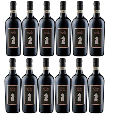 Abbildung von Castello Toscano Chianti Sangiovese DOCG Rotwein Wein Trocken Italien I Visando Paket (12 x 0,75l)