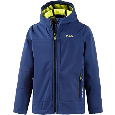 Abbildung von CMP Softshell Jungen Kapuzen Jacke, Nautico/Acido, 176, 3A00094