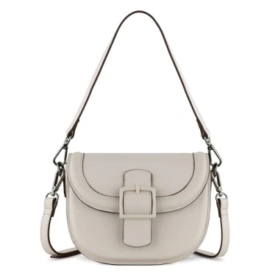 Abbildung von bugatti Zita kleine Schultertasche mit Flap und zwei Schulterriemen, beige