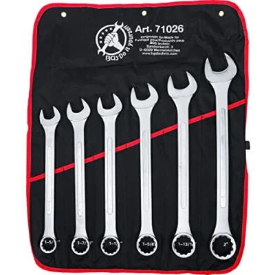 Abbildung von BGS Diy 71026 Maul Ringschlüssel Satz XXL Zollgrößen SW 1.5/16&quot; 2&quot; 6 tlg.