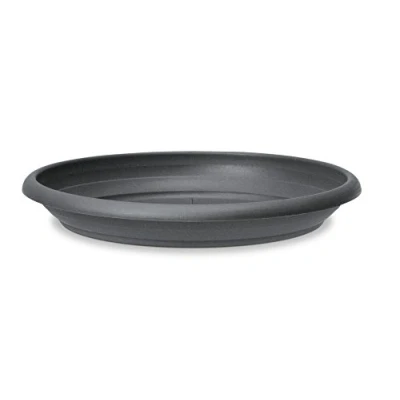 Abbildung von Scheurich Untersetzer aus Kunststoff, Metallic Grey, 33 cm Durchmesser, 5,0 hoch