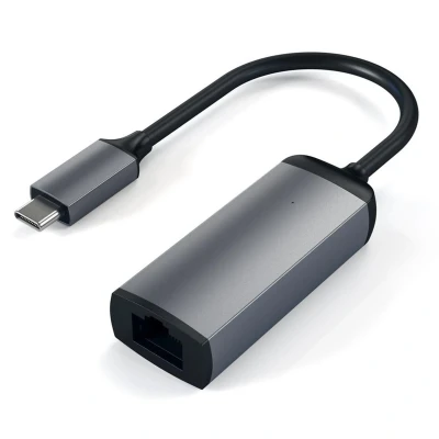 Abbildung von Satechi USB C zu Ethernet Adapter Space Gray ST TCENM