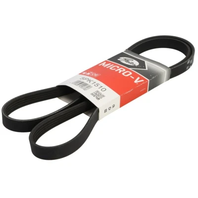 Abbildung von GATES 5PK1510 Keilrippenriemen 1510 5 Polyester, EPDM (Ethylen Propylen Dien Kautschuk) RoadMax Value Line MERCEDES BENZ: B Klasse, A Klasse