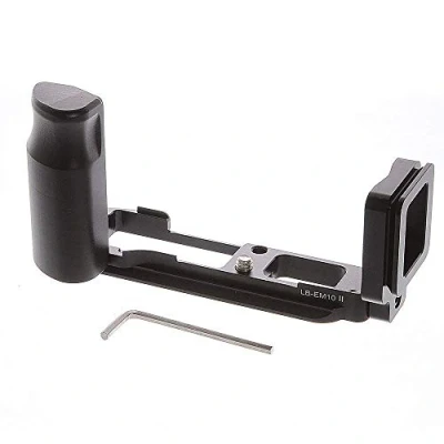 Abbildung von Schnellwechselplatte L Bracket Handgriff für Olympus OMD EM10 Mark II RRS Arca