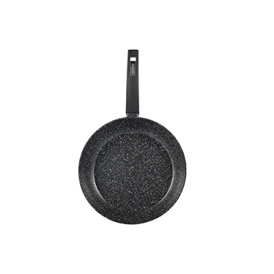 Abbildung von Schäfer Elektronik Bratpfanne Induktionspfanne Stielpfanne Pfanne &quot;Marble Black&quot;, geschmiedete Aluminiumlegierung, Antihaftbeschictung energiesparender Boden