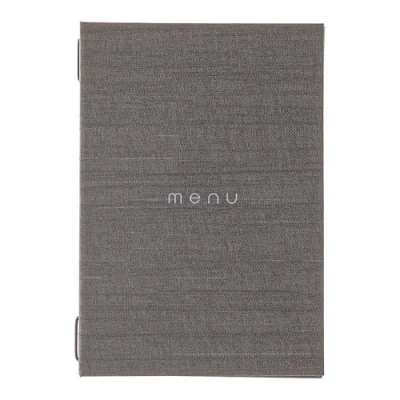 Abbildung von DAG Style, Speisekarte Restaurant A5 Linie Italy, Menü mit Aufschrift &quot;Menü&quot;, Farbe Grau, PU Material, 100% Made in Italy