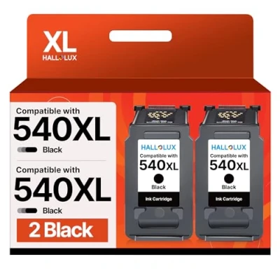 Abbildung von HALLOLUX PG 540XL Schwarz Druckerpatronen Kompatibel für Canon PIXMA MG3650S Patronen TS5150 TS5151 TS5100 MG3600 MG3650 MG4250 MG3550 MG2255 MX374 MX525 MX535 MX470 MG3150