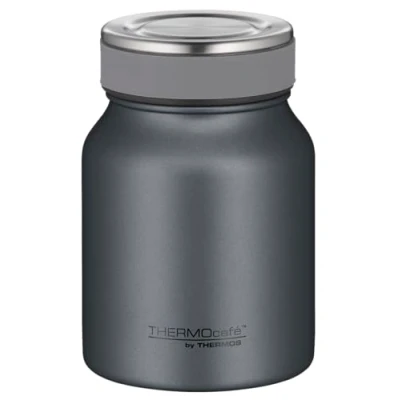 Abbildung von THERMOcafé by THERMOS TC Food Jar graphite grey mat 0,50l, Isolier Speisegefäß, Thermobehälter, doppelwandiger Lunchpot aus Edelstahl, auslaufsicher, spülmaschinenfest, für Büro und unterwegs