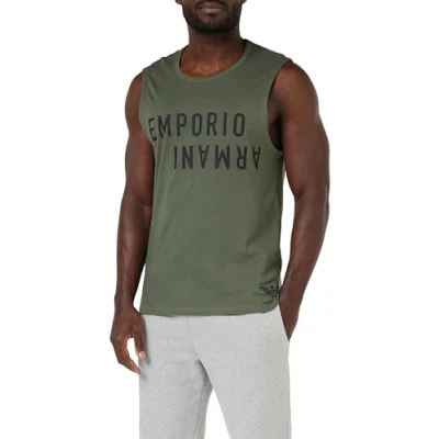 Abbildung von EMPORIO ARMANI Herren Bold Logo Sleveless T Shirt, Military/Black, S