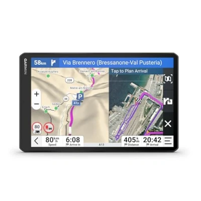 Abbildung von Garmin dēzl LGV1020 MT D smartes LKW Navigationsgerät mit 10&quot; (25,7cm) Farbdisplay, vorinstallierten EU Karten (34 Länder), Fahrzeugspezifische Routenführung, Wetterwarnungen, beliebte Strecken