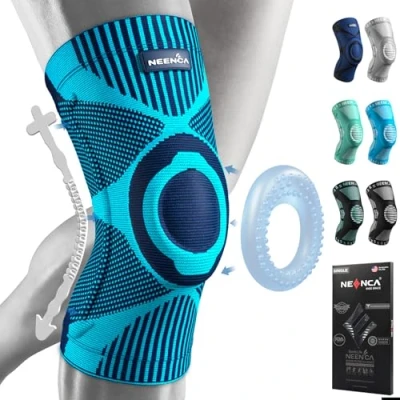 Abbildung von NEENCA Knee Brace,Knee Compression Sleeve Support with Patella Gel Pad &amp; Side Spring Stabilizers,Medical Grade Protector for Running,Meniscus Tear,Arthritis,Joint Pain Relief,ACL,Injury Recovery