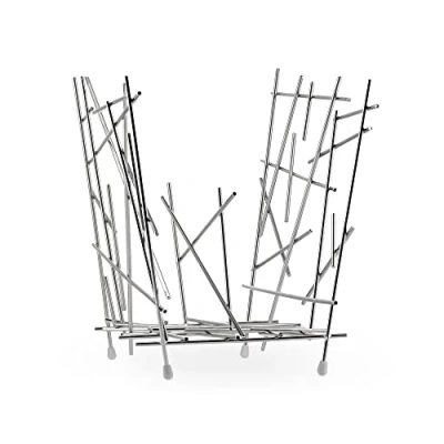 Abbildung von Alessi Blow Up FC15 Design Zeitungsständer, Chromstahl, Poliert