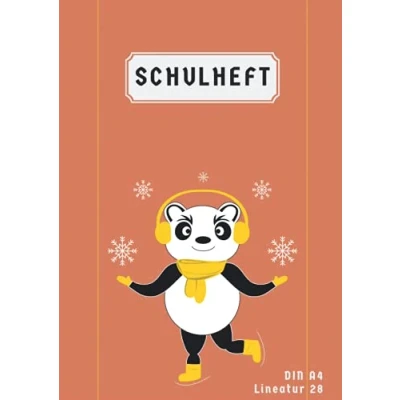 Abbildung von Schulheft Din a4 lineatur 28: Matheheft 28 kariert Doppelrand 50 Blatt Orange