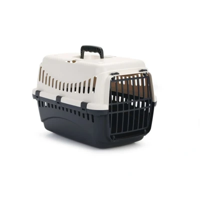 Abbildung von Beeztees Transportbox Gypsy Creme/Anthrazit 45x26x29cm