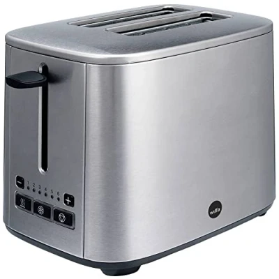 Abbildung von Wilfa CT 1000S, 2 Scheibe(n), Silber, Stahl, Tasten, Niveau, 1000 W