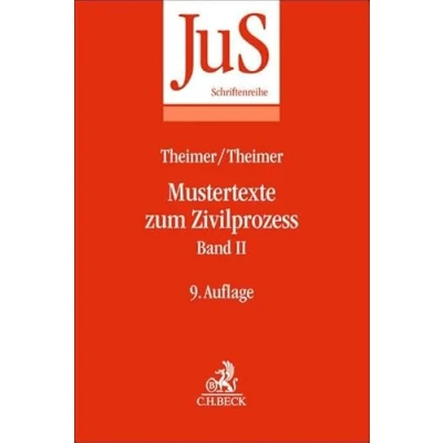 Abbildung von Mustertexte zum Zivilprozess Band II: Besondere Verfahren erster und zweiter Instanz, Relationstechnik (JuS Schriftenreihe)