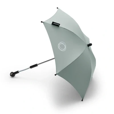 Abbildung von Bugaboo Sonnenschirm+, kompatibel mit allen Kinderwagen, UPF 50+ Schutz gegen UV Strahlen, große Schattenfläche, Verbindung einem Klick &amp; leicht verstellbarer Mechanismus, Pine Green