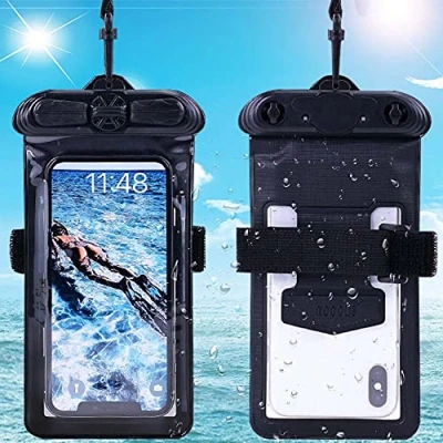 Abbildung von Vaxson Hülle, kompatibel mit Honeywell ScanPal EDA51, Schwarz wasserdichte Tasche Handyhülle Waterproof Case [Nicht Displayschutzfolie Schutzfolie ]