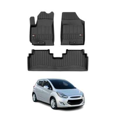 Abbildung von OMAC Gummi Fußmatten kompatibel mit Hyundai ix20 2010 2019 Premium TPE Automatten 3tlg
