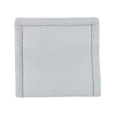 Abbildung von KraftKids Wickelauflage in Musselin grau Pusteblumen, Wickelunterlage 78x78 cm (BxT), Wickelkissen